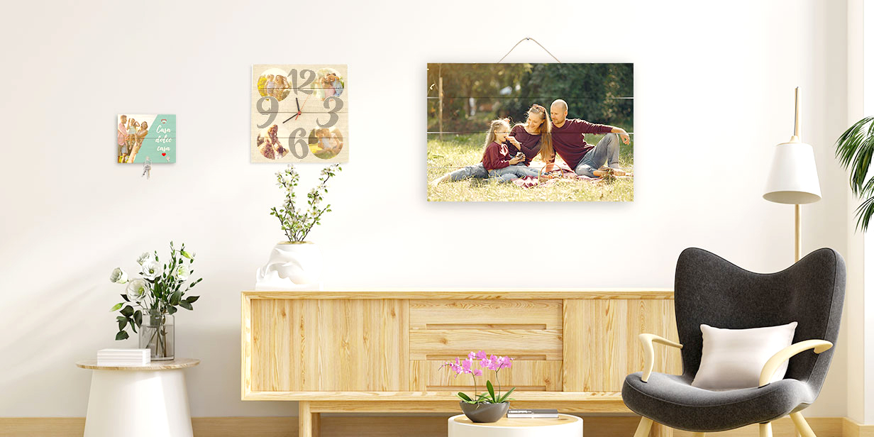 stampa le tue immagini su legno su foto canvas