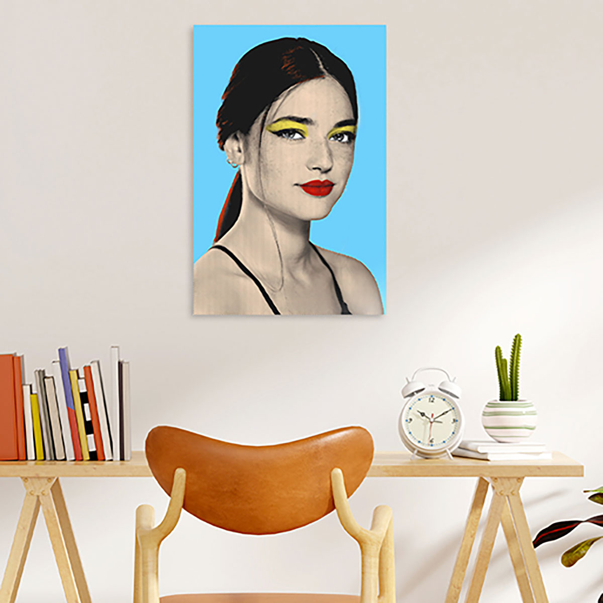 tela stampa pop art 1 riquadro stile warhol